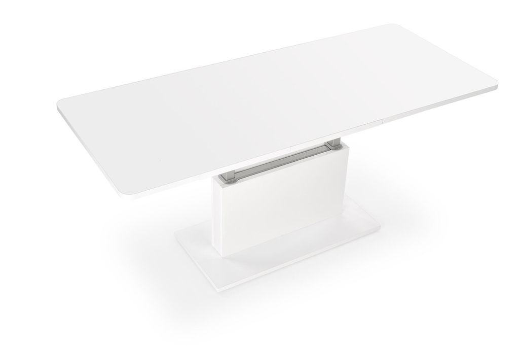Kihúzható dohányzóasztal, állítható magasság, fehér - blanche - butopêa